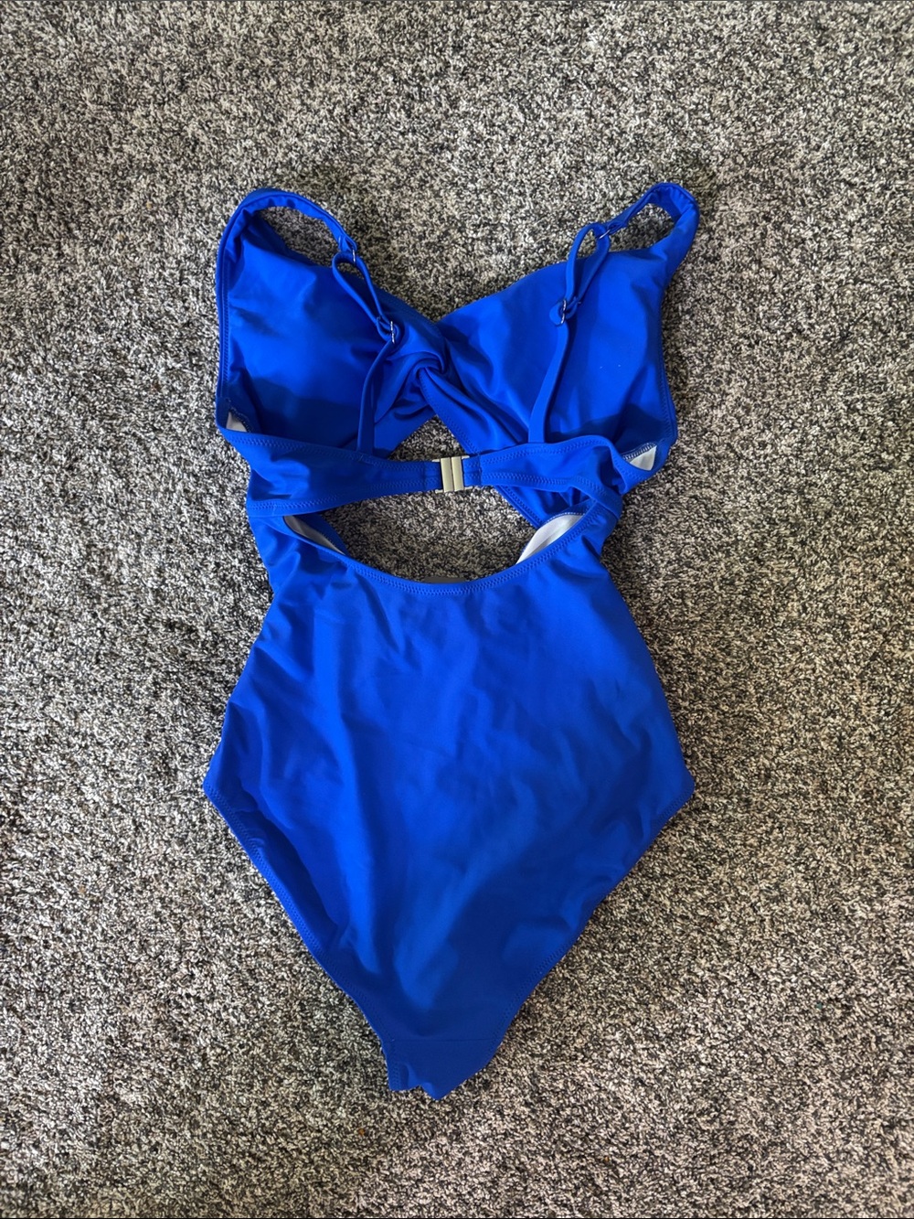 Women’s Maternity One-Piece Swim Suit in Bright Blue - Picture 2 of 5